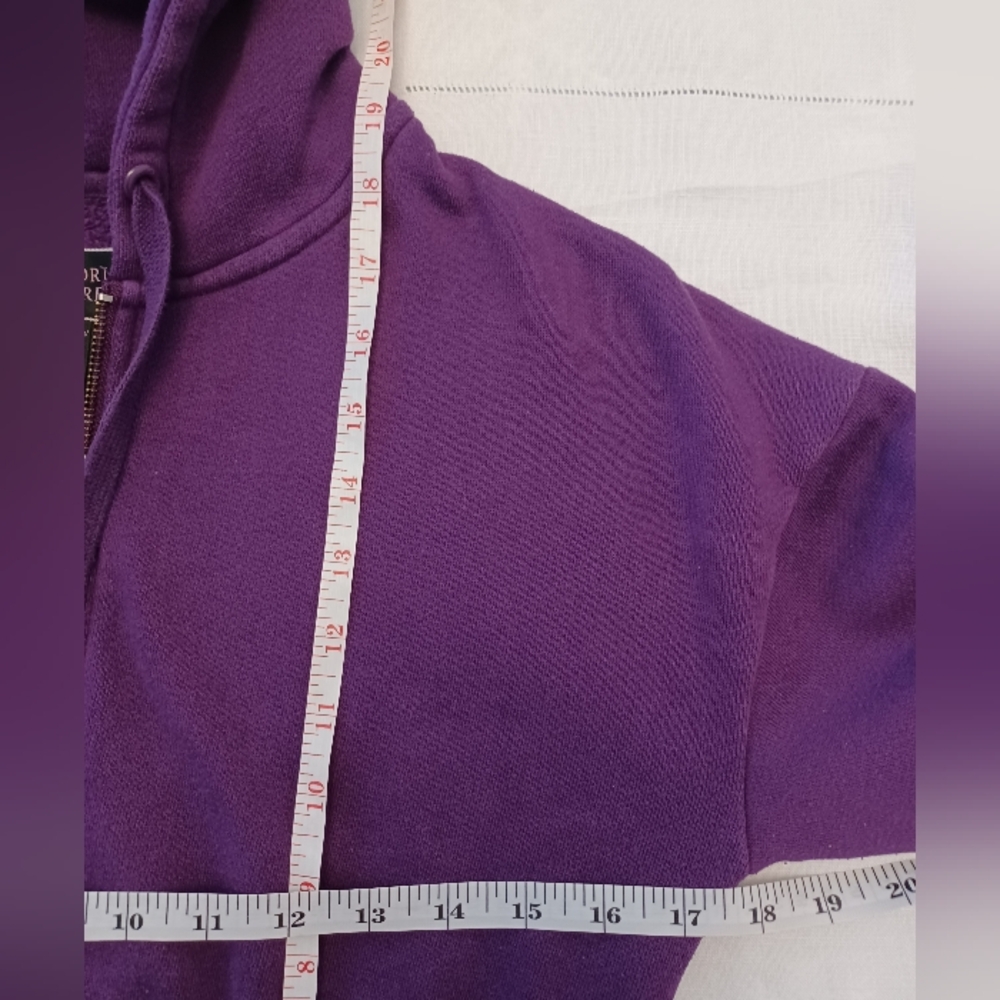 Victoria's Secret Dahlia Fleece Corset Zip- Up Hoodie- Rich Purple - Picture 3 of 5